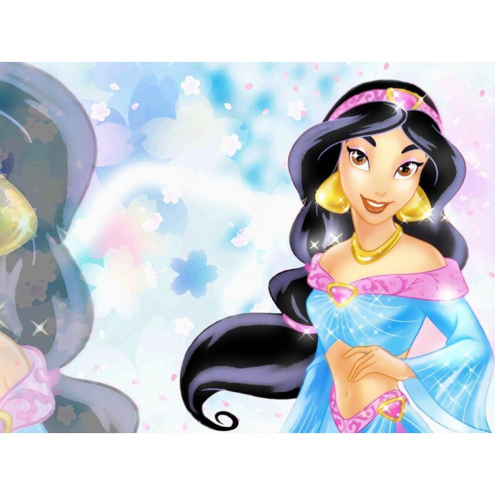 Princessa Jasmine Painel para Festas de Aniversário mod 2