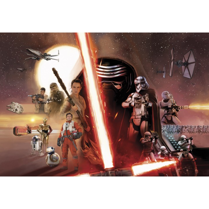 Papel de Parede Star Wars EP7 Collage